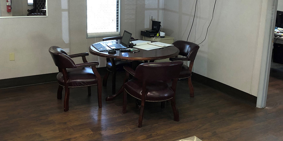 office inside of WillScot Jackson, MS