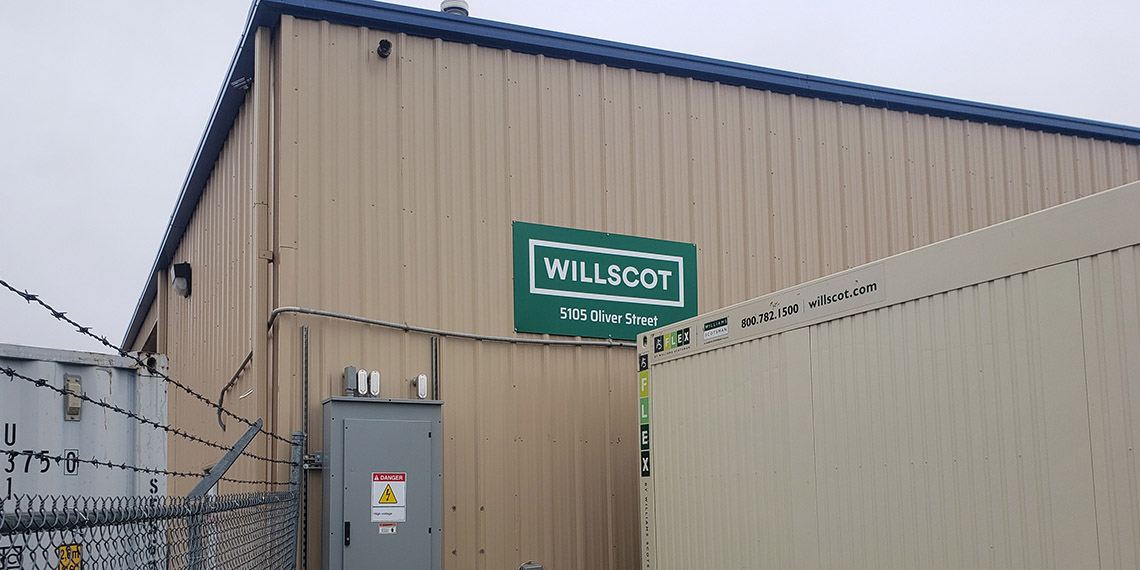 WillScot signage in Omaha, NE